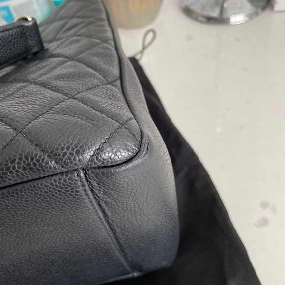 100% Authentic Chanel GST Back caviar Tote, Silver - Picture 11 of 14